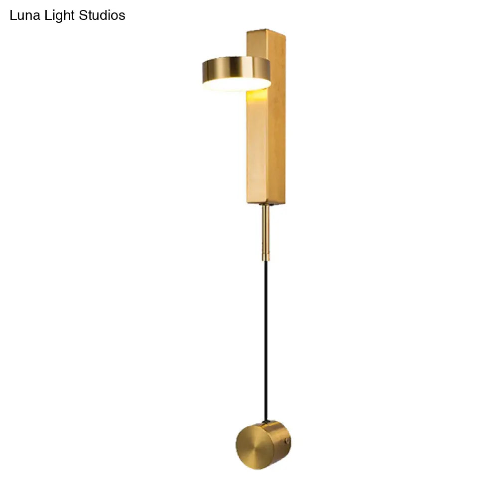 ديكوربايتس™ - مصباح حائط LED أسود/ذهبي - تركيب جداري معدني أنيق وعصري