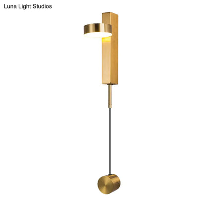 ديكوربايتس™ - مصباح حائط LED أسود/ذهبي - تركيب جداري معدني أنيق وعصري