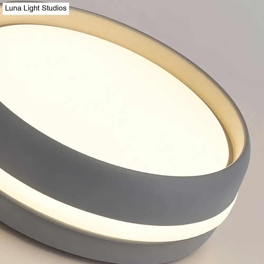 DecorBites™ DecorBites™ Lámpara de techo LED empotrada tipo tambor negra/gris con kit de pantalla acrílica integrada