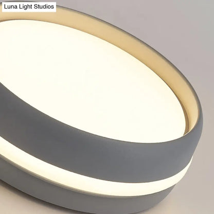 DecorBites™ DecorBites™ Lámpara de techo LED empotrada tipo tambor negra/gris con kit de pantalla acrílica integrada