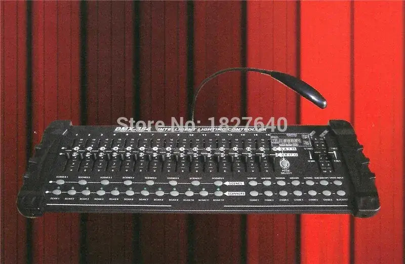 Black plastic dmx-12a intelligent beam light console with led light and flexible gooseneck lamp for dj room
