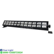 Black led uv bar stage light with 16 clear-lensed bulbs in two rows 24x3w led for club party use