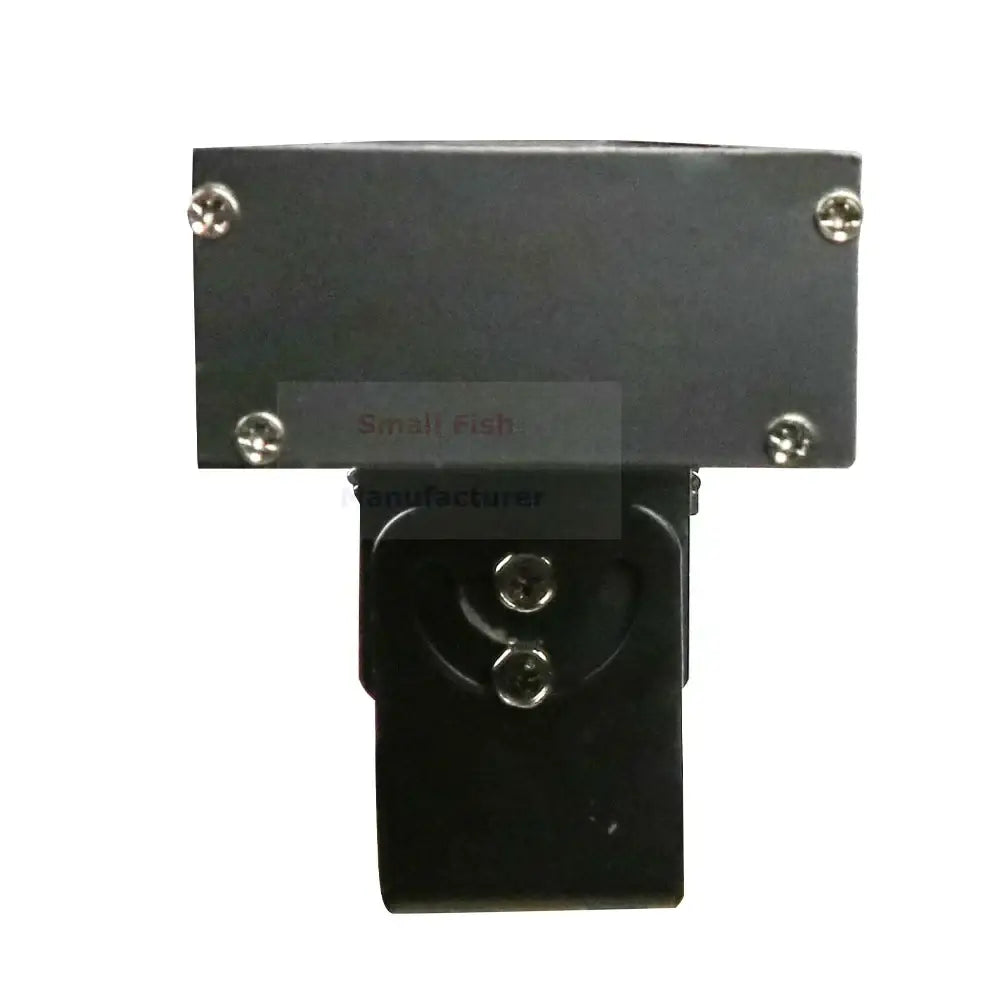 Black metal mounting bracket with silver screws for wall wash bar light with dj strobe effect in living room use