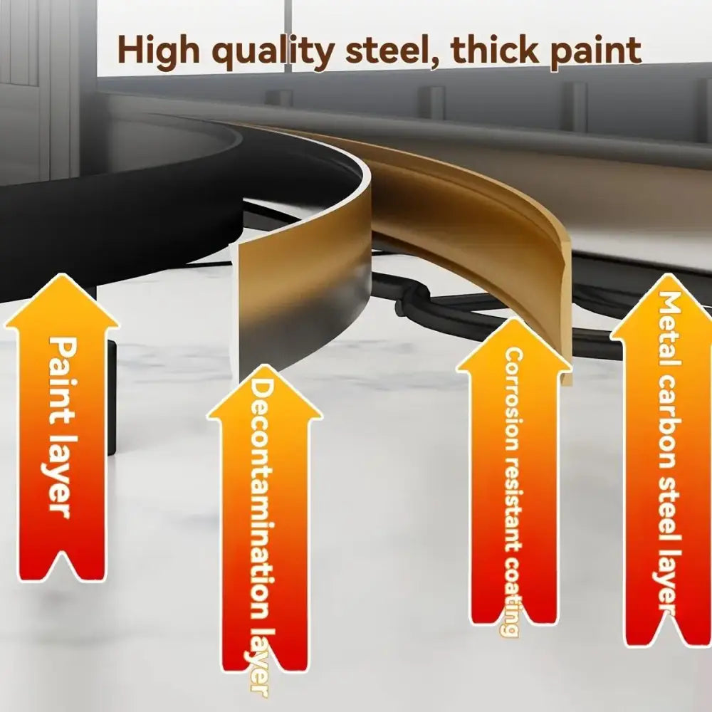 Black metal 2 tier dish drying rack with curved gold steel bars featuring corrosion-resistant coating for dish drying