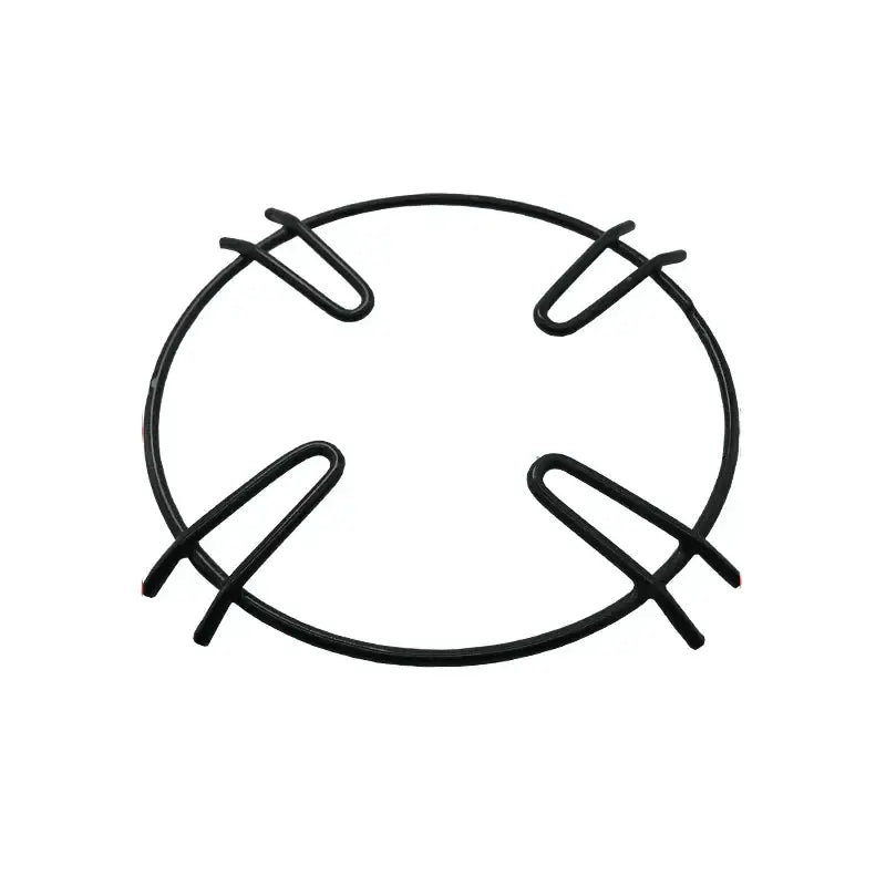 Black metal wire gas stove pot holder with four curved support arms for decorbites gas stove burner rack