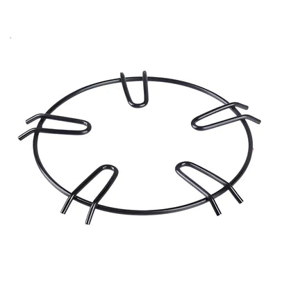 Black metal gas stove pot holder with six u-shaped wire supports for decorbites gas stove burner rack use
