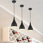 Black Metal Industrial Circle Pendant Ceiling Light Fixture