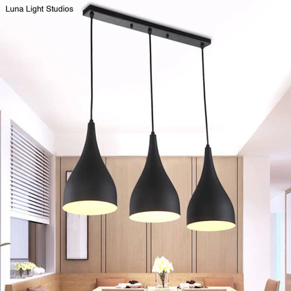 مصباح سقف صناعي دائري معدني أسود اللون