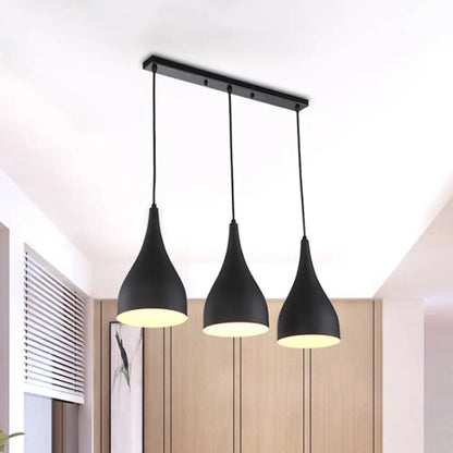 مصباح سقف صناعي دائري معدني أسود اللون