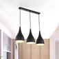 Black Metal Industrial Circle Pendant Ceiling Light Fixture