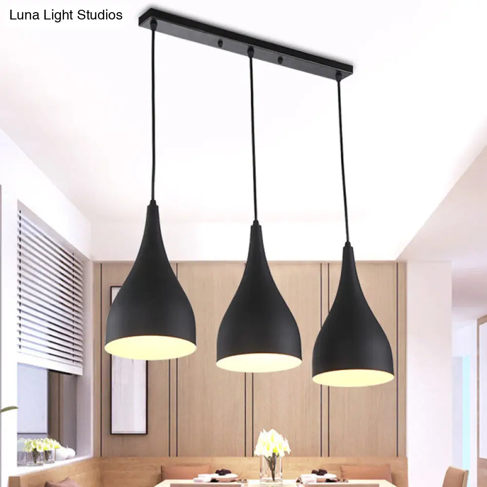 مصباح سقف صناعي دائري معدني أسود اللون