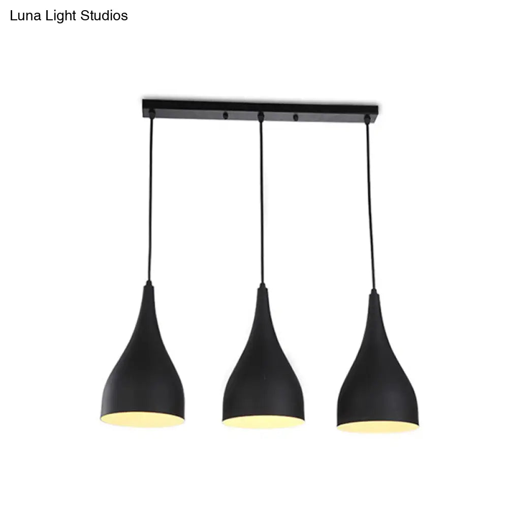 مصباح سقف صناعي دائري معدني أسود اللون