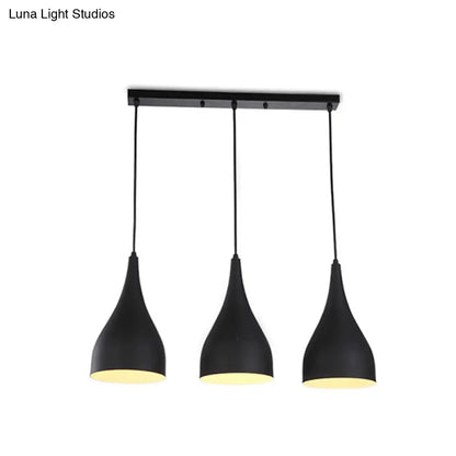 مصباح سقف صناعي دائري معدني أسود اللون