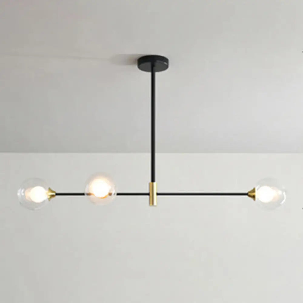 DecorBites™ Black Metal Island Pendant Lighting with Modern Minimalist Design for Dining Table"