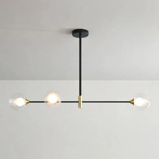 DecorBites™ Black Metal Island Pendant Lighting with Modern Minimalist Design for Dining Table"