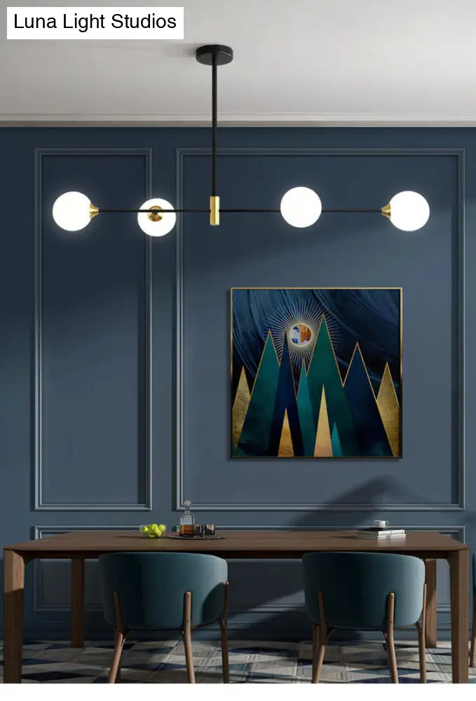 DecorBites™ Black Metal Island Pendant Lighting with Modern Minimalist Design for Dining Table"