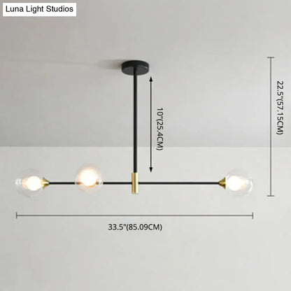 DecorBites™ Black Metal Island Pendant Lighting with Modern Minimalist Design for Dining Table"