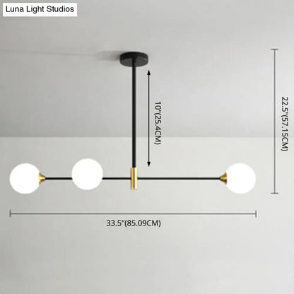 DecorBites™ Black Metal Island Pendant Lighting with Modern Minimalist Design for Dining Table"