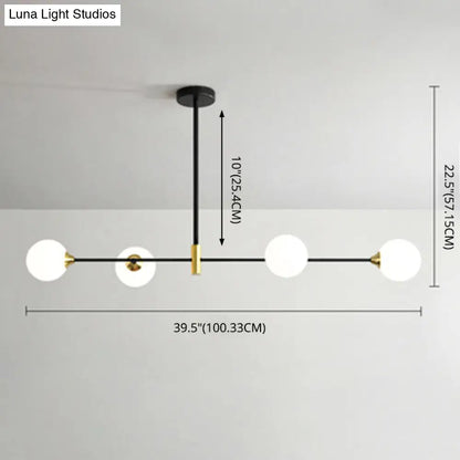 DecorBites™ Black Metal Island Pendant Lighting with Modern Minimalist Design for Dining Table"