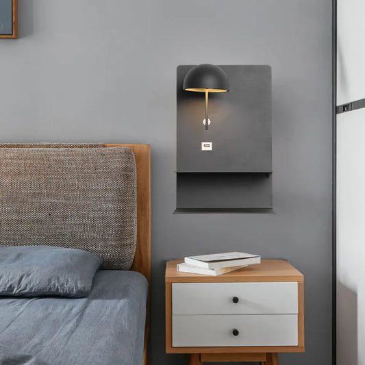 DecorBites™ Black Metal Wall Mounted LED Modernist Light Fixture for Living Room