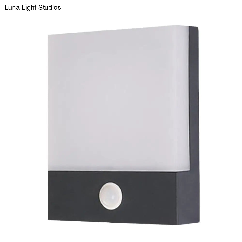 Aplique de pared LED DecorBites™ negro metálico: Lámpara de esquina moderna con tecnología de inducción