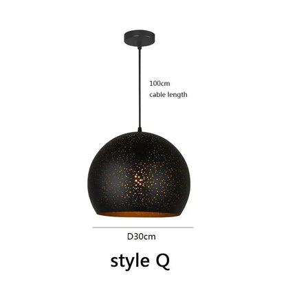Black nordic industrial pendant light with speckled black spherical shade gold interior and 100cm cable length decorbites black nordic