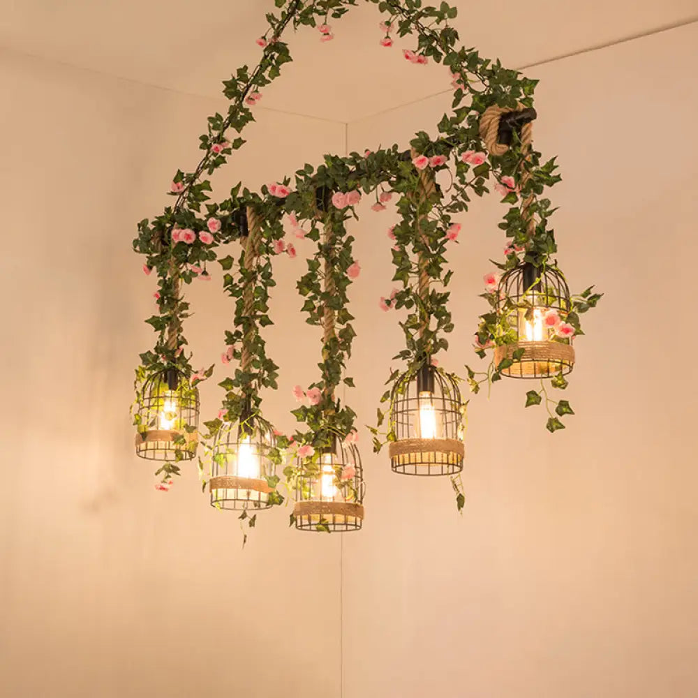 ديكوربايتس™ مصباح معلق معدني أسود عتيق - تركيبات جزيرة صناعية معلقة