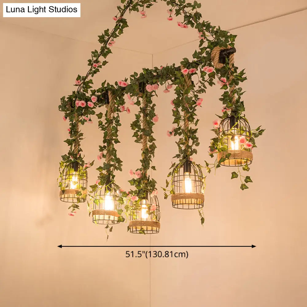 ديكوربايتس™ مصباح معلق معدني أسود عتيق - تركيبات جزيرة صناعية معلقة