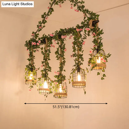 ديكوربايتس™ مصباح معلق معدني أسود عتيق - تركيبات جزيرة صناعية معلقة