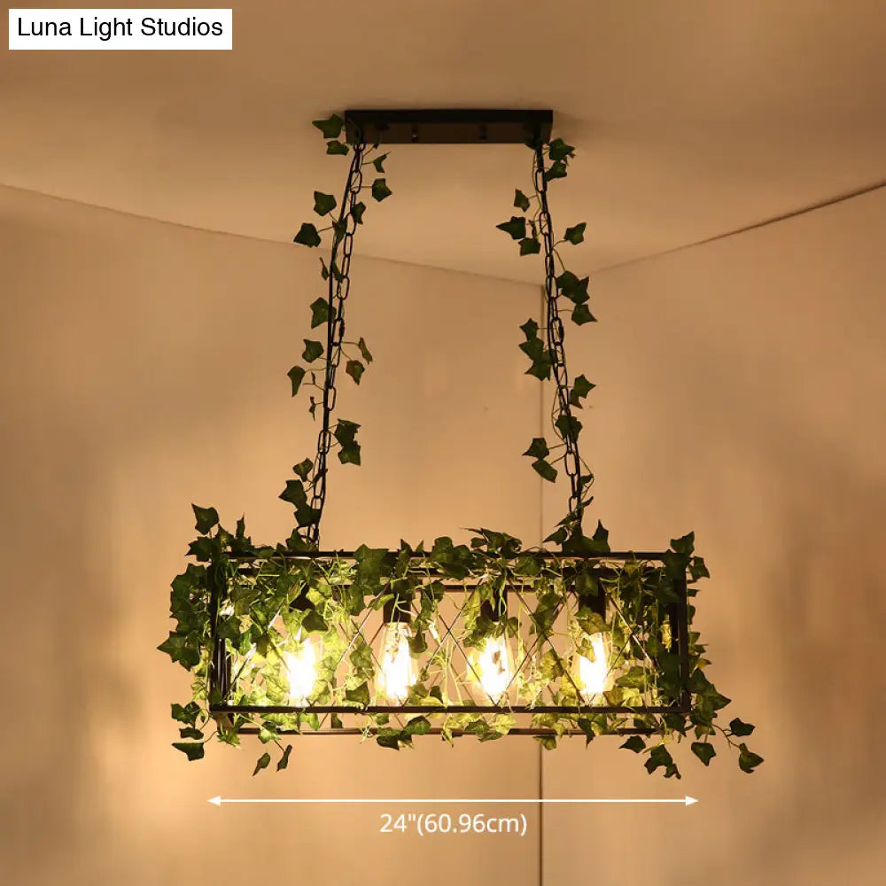 ديكوربايتس™ مصباح معلق معدني أسود عتيق - تركيبات جزيرة صناعية معلقة