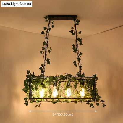 ديكوربايتس™ مصباح معلق معدني أسود عتيق - تركيبات جزيرة صناعية معلقة