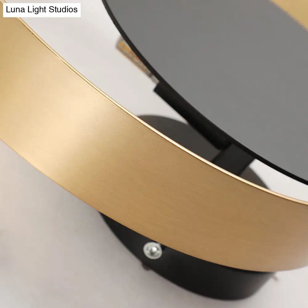 Lámpara LED de pared DecorBites™ Black Ring para decoración moderna de salas de estar