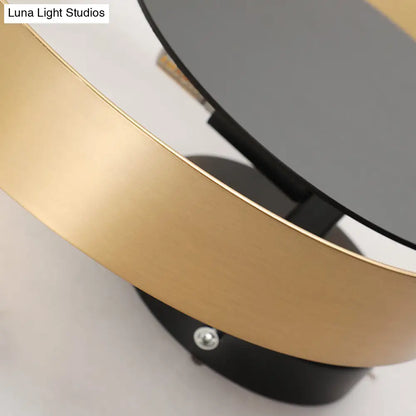 Lámpara LED de pared DecorBites™ Black Ring para decoración moderna de salas de estar