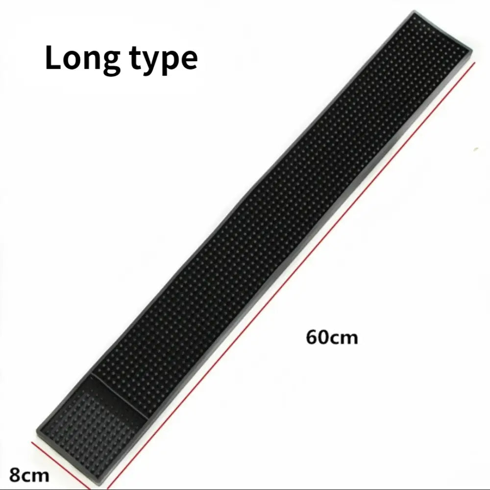 Black rubber raised dot coffee bar cup mats with textured surface and silver edges for decorbites coffee bar use