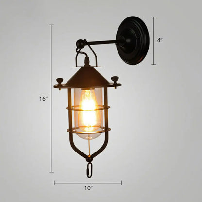 مصباح حائط زجاجي أسود من DecorBites™: البساطة في وحدة إضاءة واحدة للمطعم