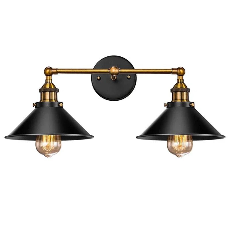 Black Vintage Multi-Head Metal Pendant Light - Decorbites