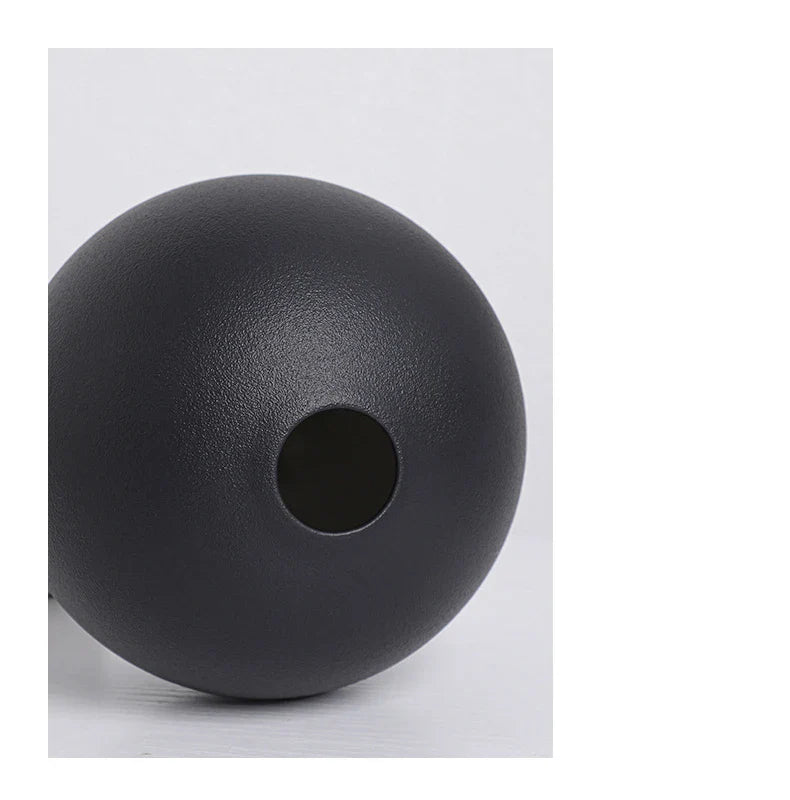 Black & White Ceramic Round Vase