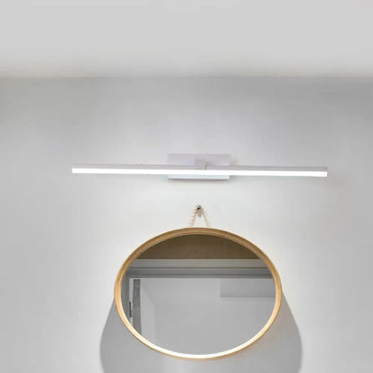 DecorBites™ مصباح مرآة حمام LED مثبت على الحائط باللونين الأسود والأبيض - مصباح زينة على شكل عصا حديدية، متوفر بمقاسات متعددة