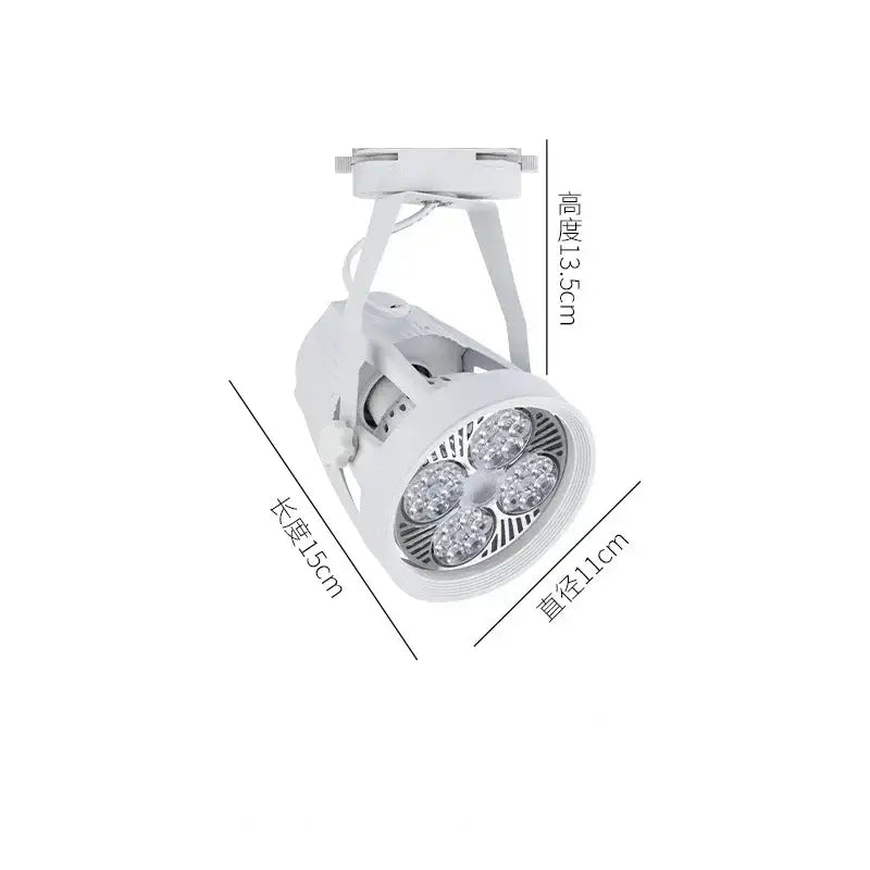 White led decorbites cob ceiling spotlight with four circular bulbs and adjustable bracket for modern living room decor