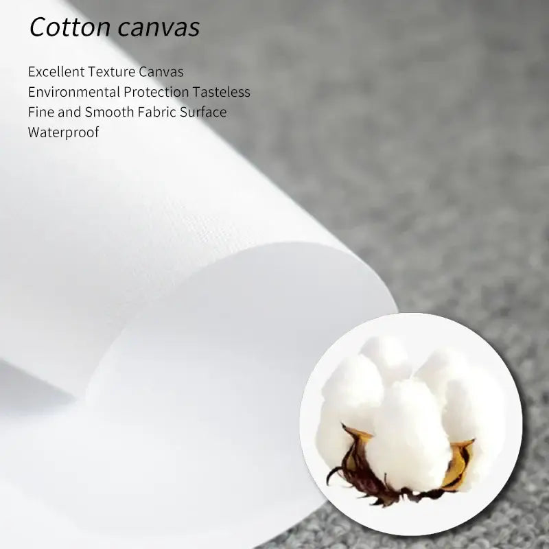 Decorbites™ black and white modernism canvas print made of white cotton canvas with smooth texture for home wall art