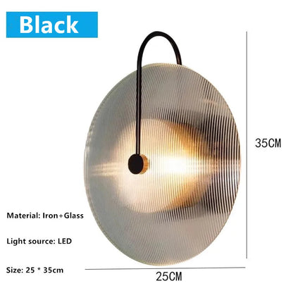 DecorBites™ Glass Stripe Gold Wall Lamp for Modern Nordic Bedroom and Bathroom Decoration