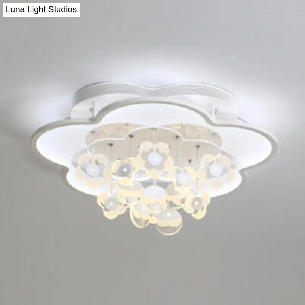 ديكوربايتس™ بلوسوم مصباح سقف LED حديث لغرف نوم الكبار والأطفال (أكريليك مدمج)