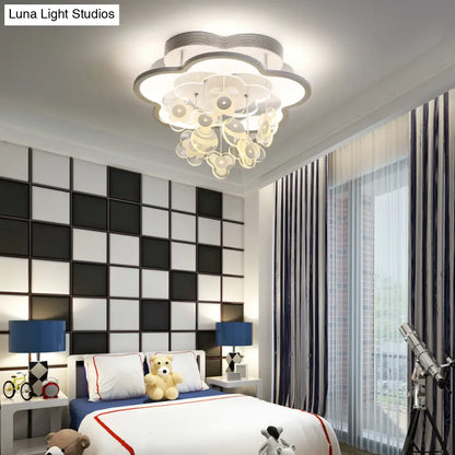 ديكوربايتس™ بلوسوم مصباح سقف LED حديث لغرف نوم الكبار والأطفال (أكريليك مدمج)