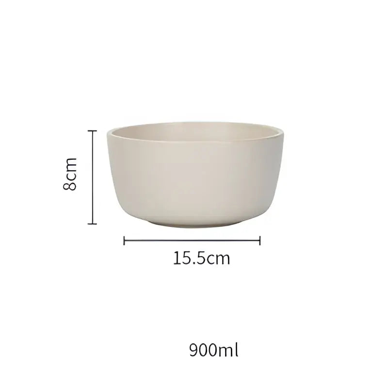 Minimalist off-white ceramic morandi bowl with smooth matte finish and gold trim from decorbites ceramic morandi dinnerware