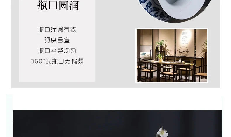 Blue and White Ceramic Vase - Elegant Home Decor