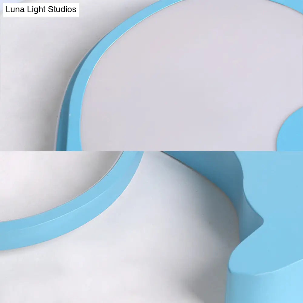 DecorBites™ DecorBites™ Blue Animal Baby Squirrel LED Ceiling Lamp for Child's Bedroom