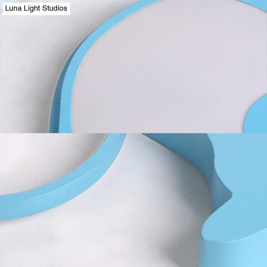 DecorBites™ DecorBites™ Blue Animal Baby Squirrel LED Ceiling Lamp for Child's Bedroom