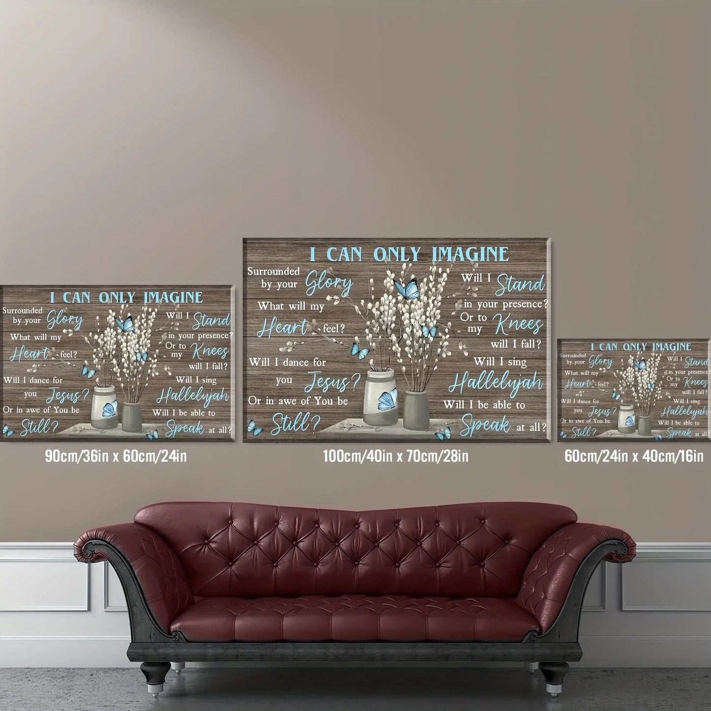 ’Blue Beach Cabin Forest Canvas Wall Art’ - Posters