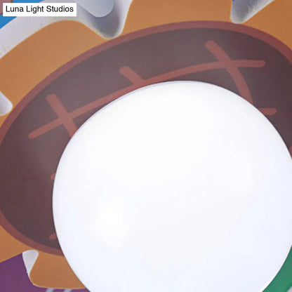 ديكوربايتس™ مصباح سقفي أزرق النحلة - مصباح سقفي بخمسة رؤوس بتصميم كرتوني لغرفة التمريض