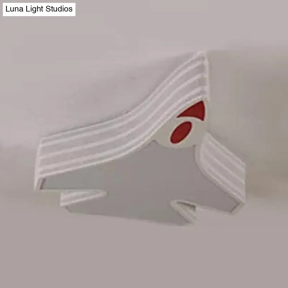 DecorBites™ DecorBites™ Blue Cartoon Flush Ceiling Lamp for Child's Bedroom or Plane-themed Bathroom